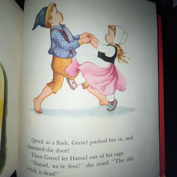 Vintage 1954 copy of Hansel and Gretel lil golden book & record - Picture 12 of 16